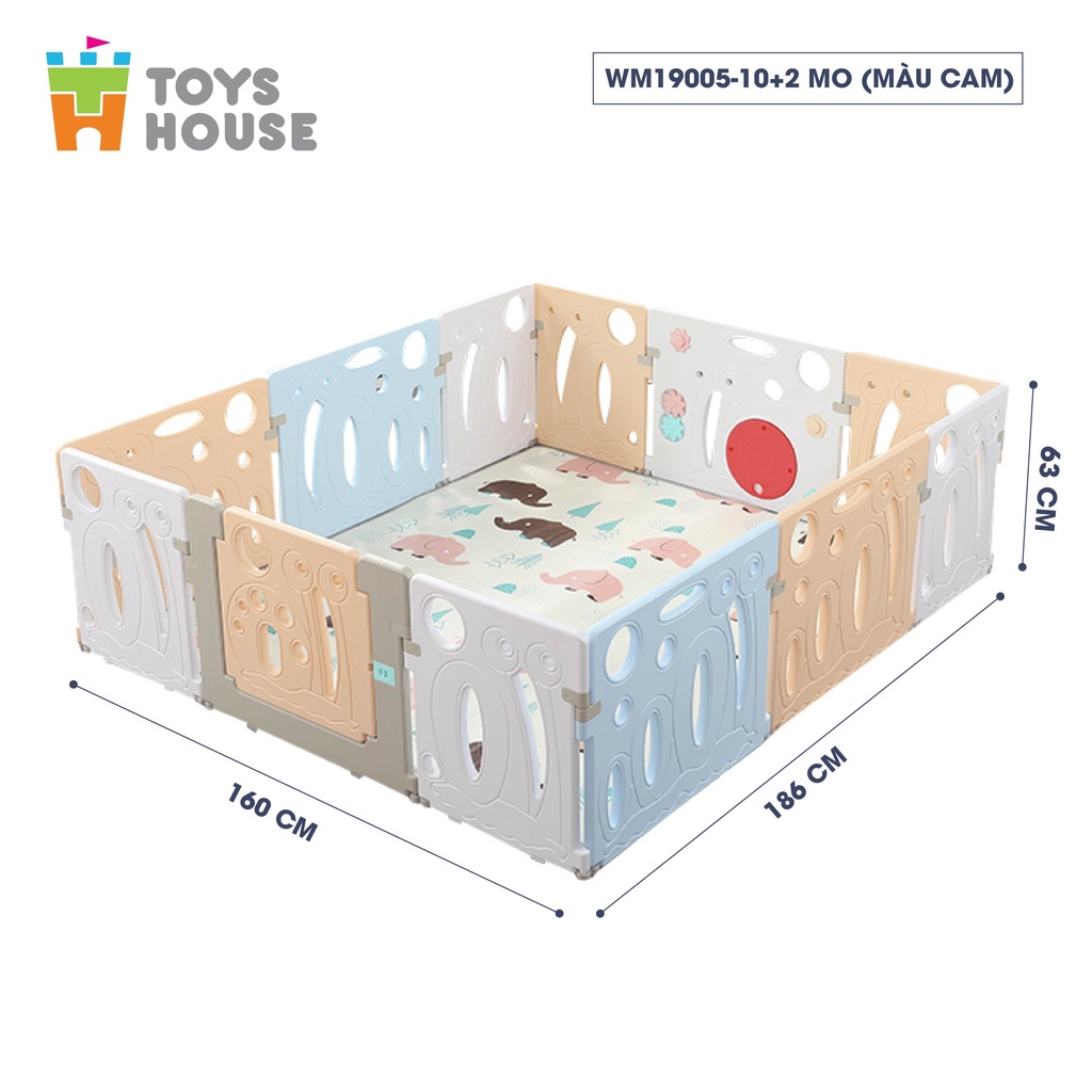 Quây cũi, nhà banh cho bé nhựa nguyên hình, hình ốc sên Toys House WM19005 - hàng chính hãng