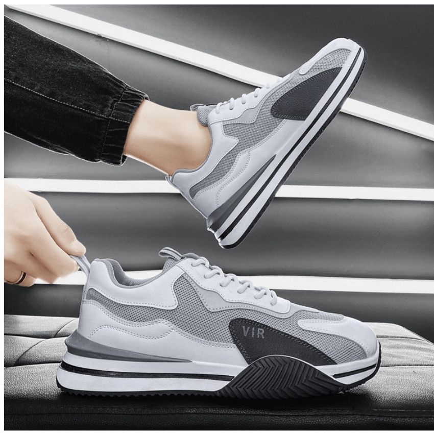 Giày Nam Thể Thao Thời Trang Jordan Tôn Dáng Da PU Đế Cao PVC Đàn Hồi Êm chân Đi Học Đi Chơi ZHIPO-24