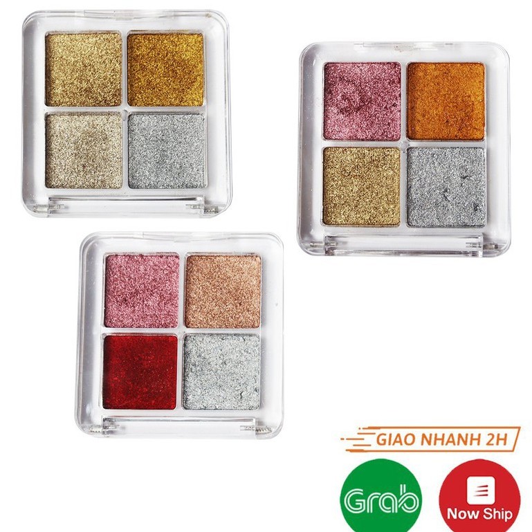 Bột tráng gương nén 4 màu trang trí móng