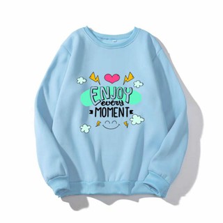 áo sweter in chữ monment Siêu Kute Có Nhiều Màu Lựa Chọn