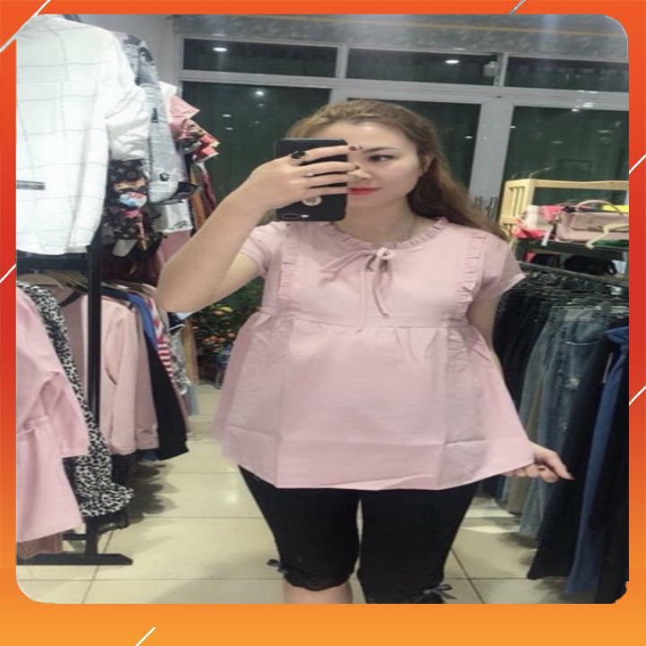 Sale SALE 10.10 ⚡ Áo bầu đũi chuẩn đẹp (4màu) ảnh thật . . . . . :