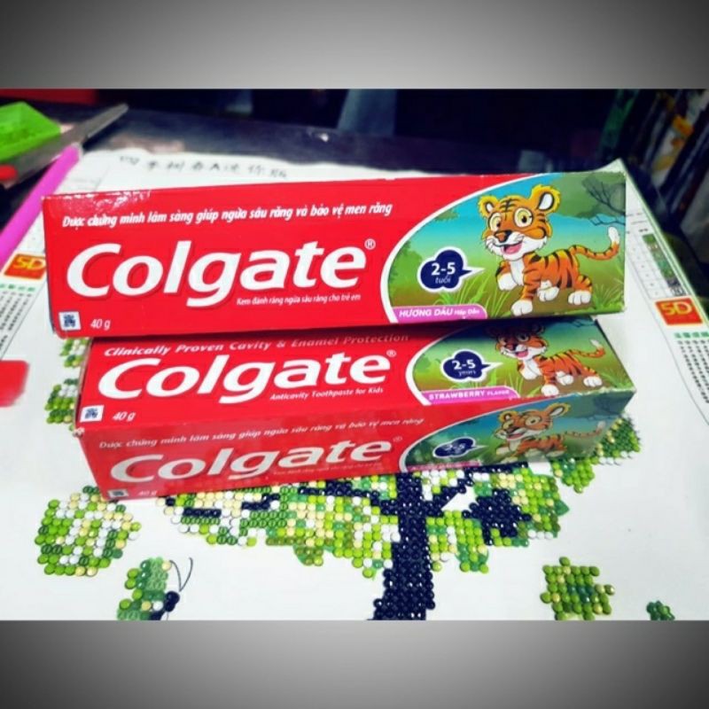 12 tuýp kem đánh răng Colgate trẻ em 2-5 tuổi