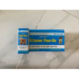 Ectomec Pour-On phòng ve, rận, bọ chét dành cho chó mèo 1 tuýp