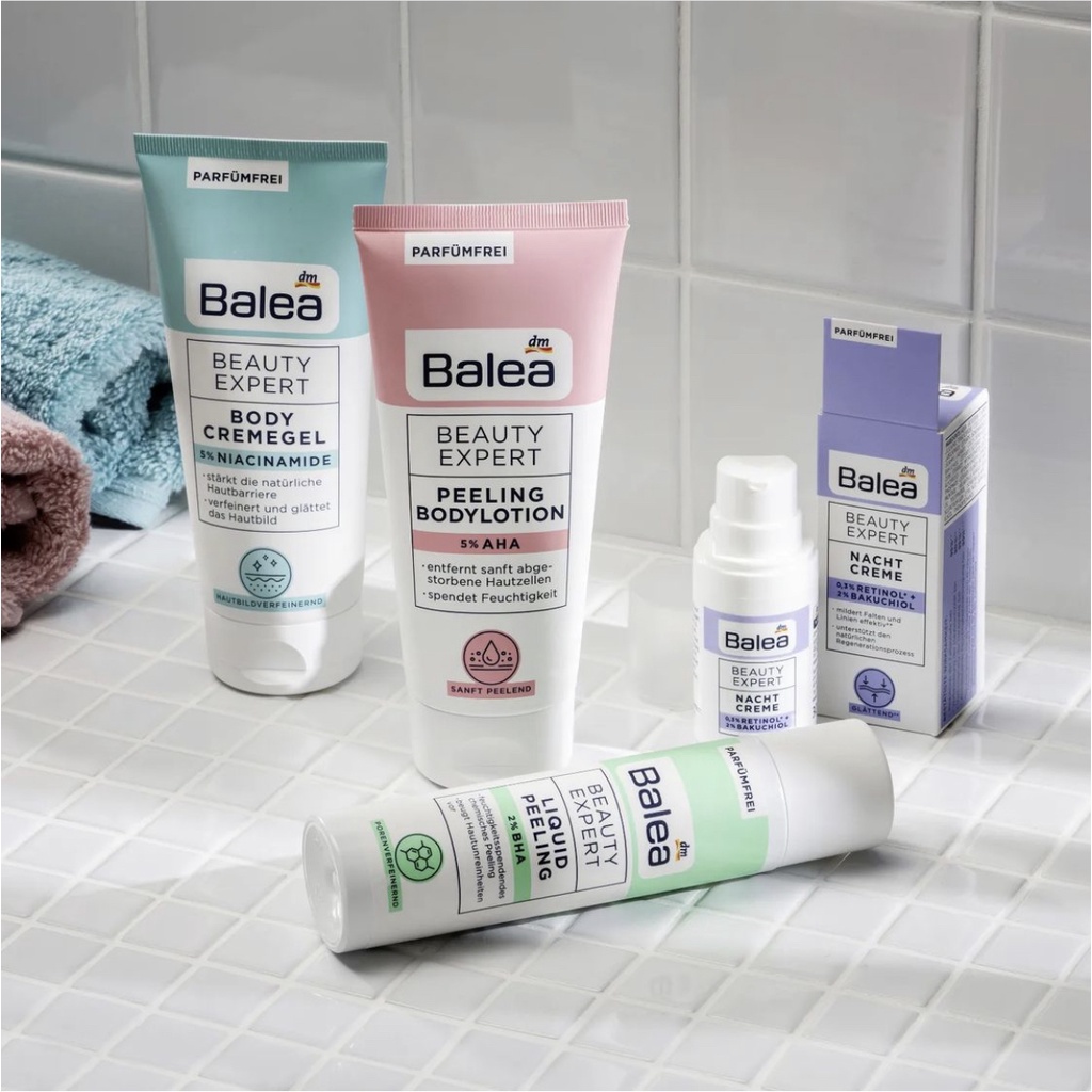 – KEM DƯỠNG ẨM CHỨA 0.3% RETINOL VÀ 2% BAKUCHIOL CHỐNG LÃO HOÁ BALEA BEAUTY EXPERT – 30ML