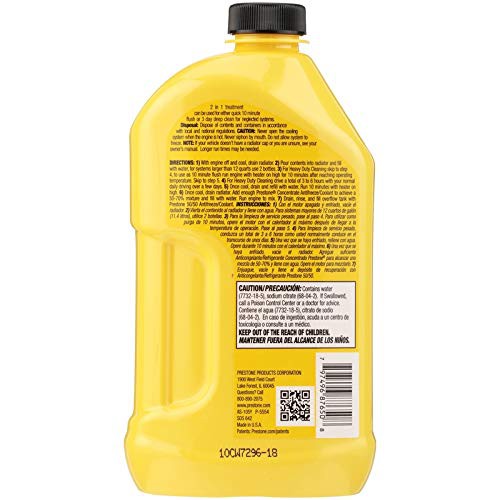 Dung dịch thông xúc két nước Prestone.