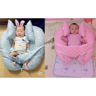 Gối đa năng chữ C kèm gối đinh lăng trị mồ hôi trộm cho bé