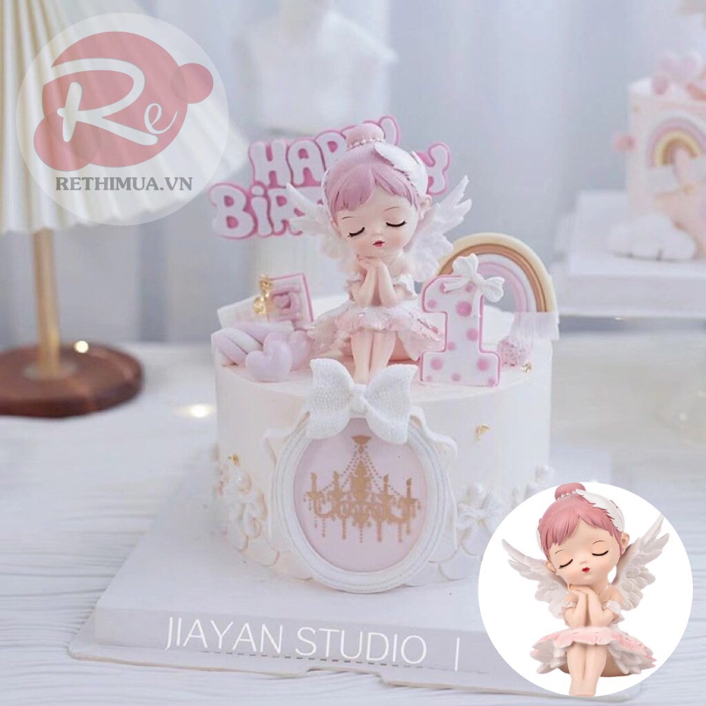 [SIÊU RẺ❤️] – Thiên thần Ballet - Trang trí bánh sinh nhật bánh kem