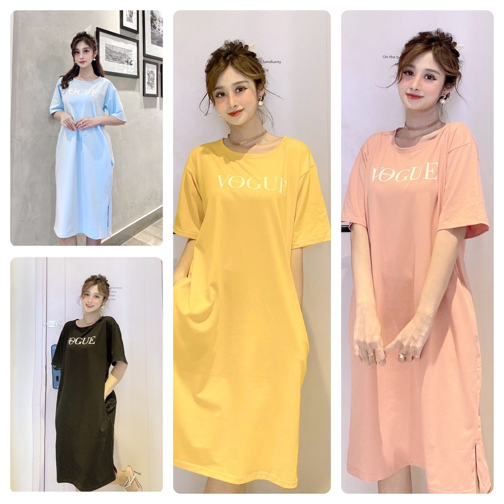 Đầm bigsize dáng suông thun thái form rộng dưới 70kg | BigBuy360 - bigbuy360.vn