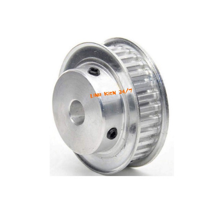Puly Bánh Răng Nhôm 5M 30 Răng Bản 16mm Trục 6mm, 8mm, 10mm