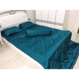 [SIÊU SALE] [HỔ TRỢ PVC] Xả kho Bộ drap giường có chăn phi lụa cao cấp sang chảnh (chọn màu)