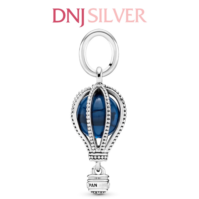 Charm bạc 925 cao cấp, hàng chuẩn bạc - Charm Blue Hot Air Balloon thích hợp để mix vòng tay charm -DN143