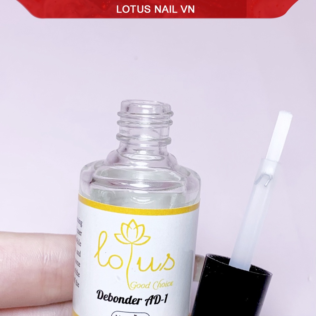 Nước sáng đá, nước tháo móng giả AD-1 Lotus chai 10ml