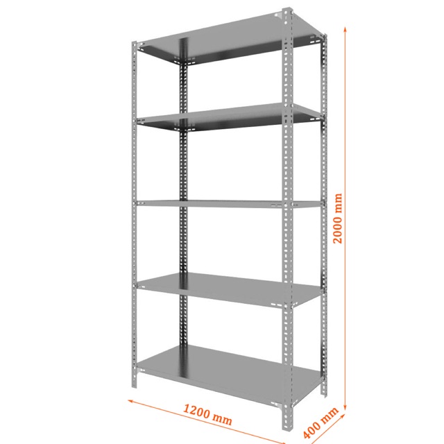 Kệ sắt đa năng 5 tầng dài 120cm rộng 40cm cao 200cm