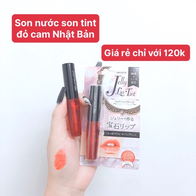 Son Jelly Lip Tint màu đỏ cam Nhật Bản