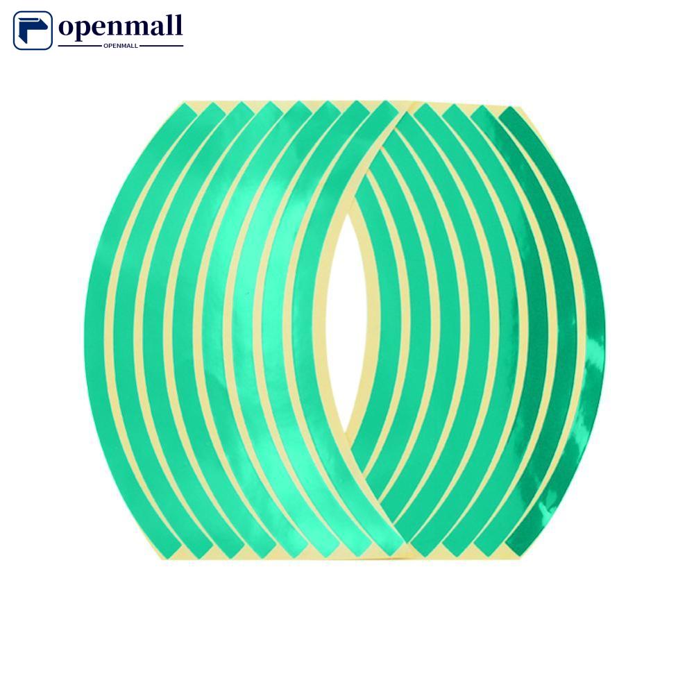 Set 16 Miếng Dán Vành Bánh Xe Mô Tô 10inch Phản Quang