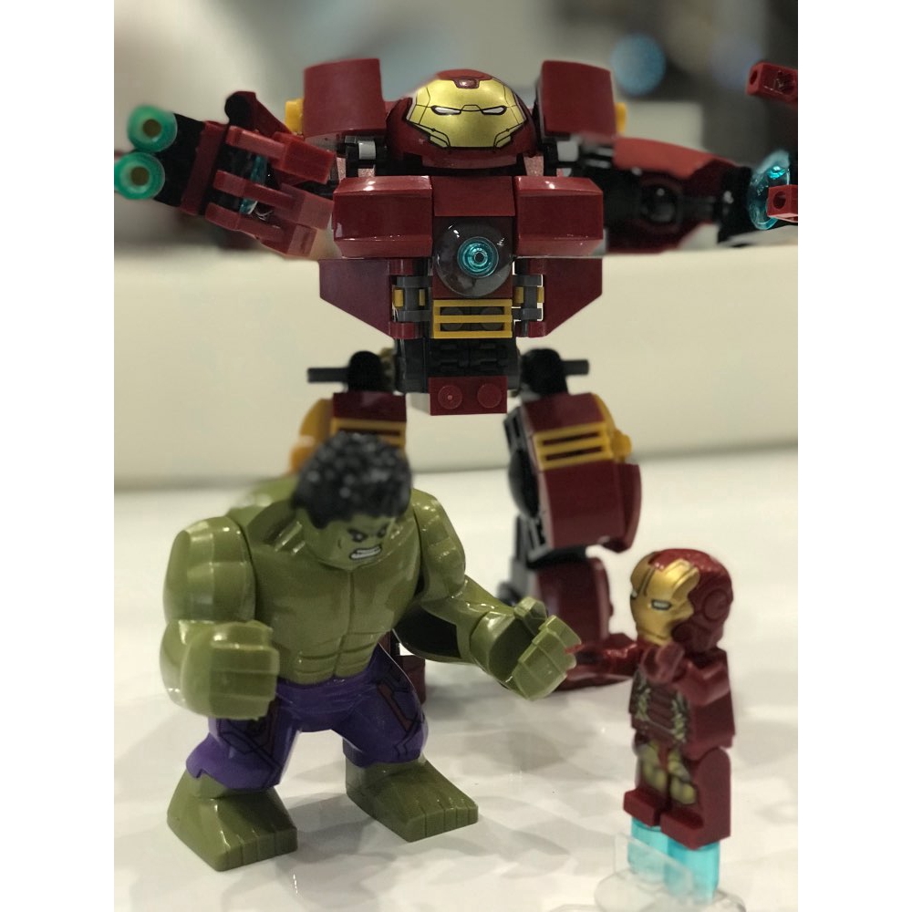 Bộ đồ chơi xếp hình Iron Man Hulkbuster 248 miếng tương thích với LEGO