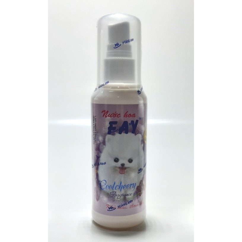 NƯỚC HOA CHO THÚ CƯNG CHÓ MÈO Fay Coolcheery Khử mùi Thơm lâu Chai 90ml Xuất xứ Việt Nam