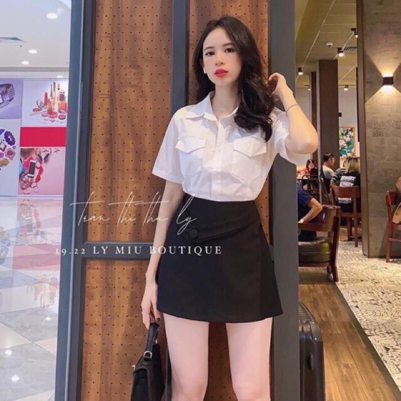 áo sơ mi dơ nhẹ lộn xộn