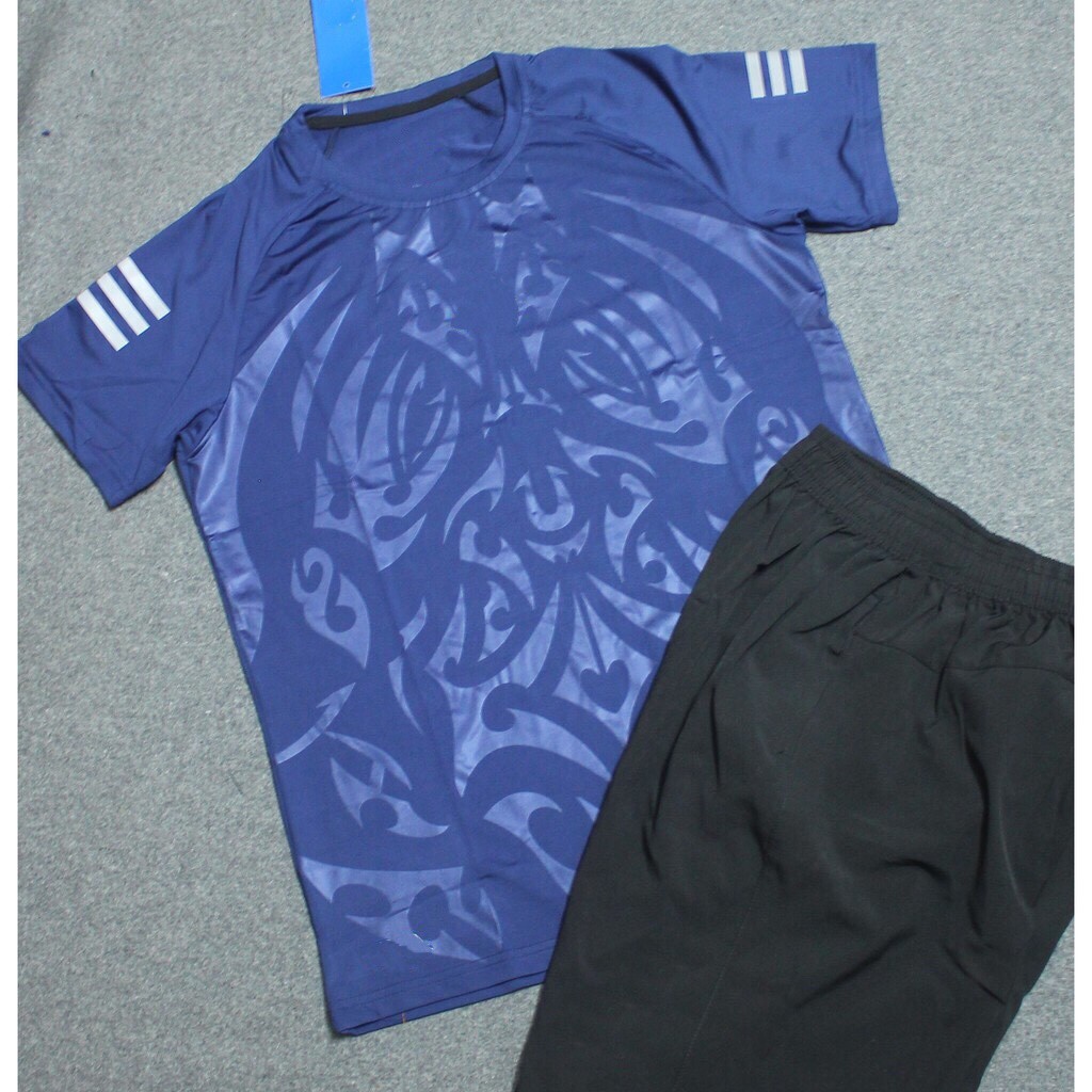 Bộ thể thao nam thun lạnh ép vân One3, phom 40-75kg | BigBuy360 - bigbuy360.vn