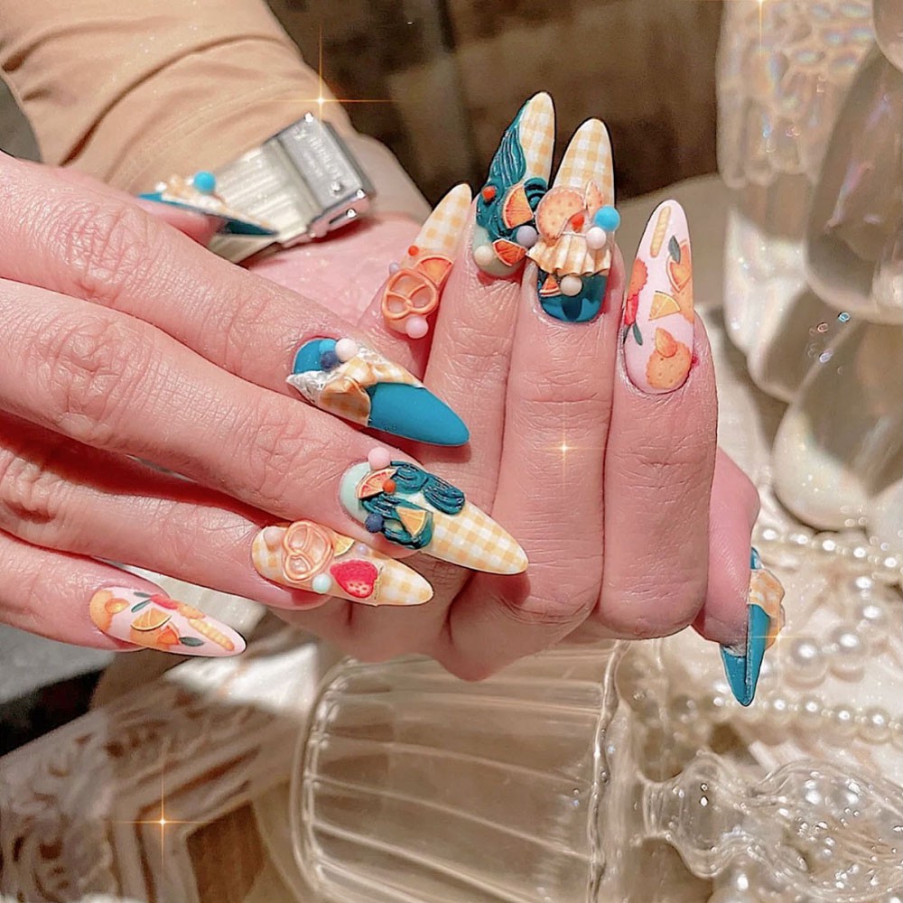 Hình Dán Móng Tay 5D Siêu Mỏng Trang Trí Nghệ Thuật Tự Làm Đẹp Mắt