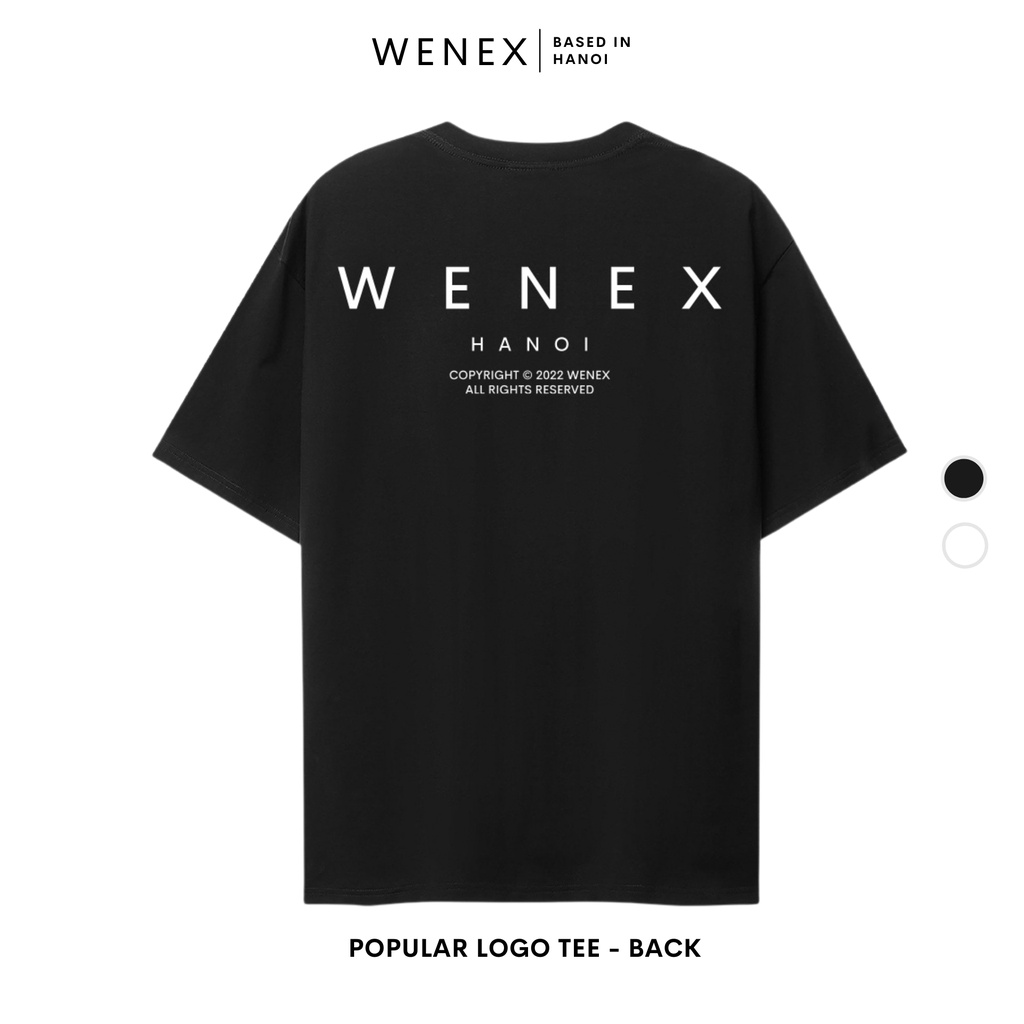 Áo Thun Tay Lỡ WENEX Phông Unisex Nam Nữ Cotton Oversize Form Rộng Local Brand Popular Logo