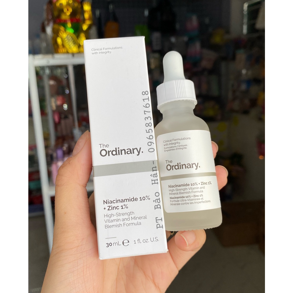 Tinh Chất The Ordinary Niacinamide/Hyaluronic Acid/Arbutin/AHA