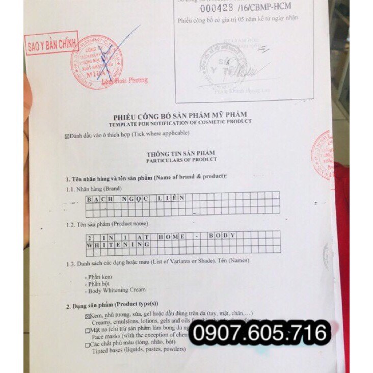 Tắm Trắng Bạch Ngọc Liên 2in1 at home