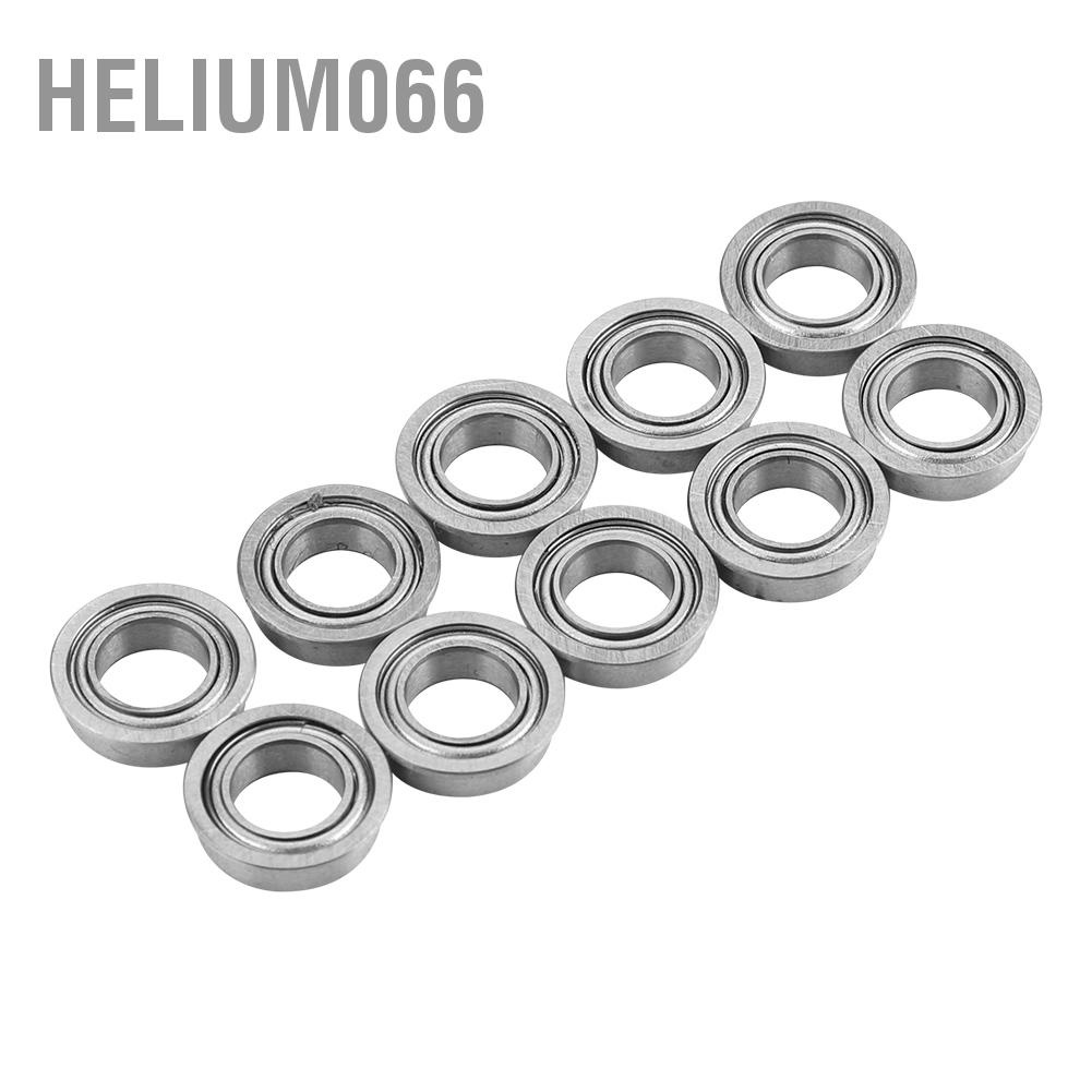 10 Vòng bi kim loại mặt bích thu nhỏ mẫu MF106ZZ bằng thép không gỉ 6x10x3mm