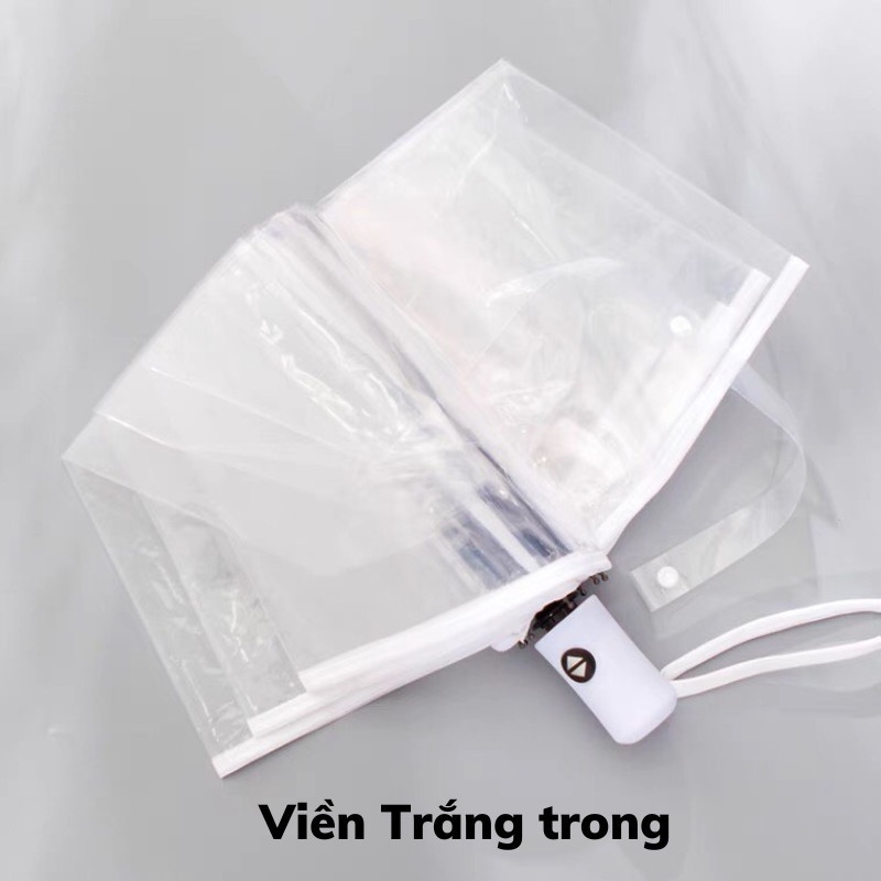 Dù Trong Suốt Ô Che Mưa Nắng Gấp Gọn Trong Suốt Chống Thấm Nước Dù Che Mưa Asaki
