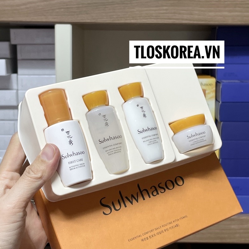 [New]Set Mini Sulwhasoo Esssential  Comfort Kit Daily Routine Kit (4 items)  Chống Lão Hoá Và Làm Săn Chắc Da