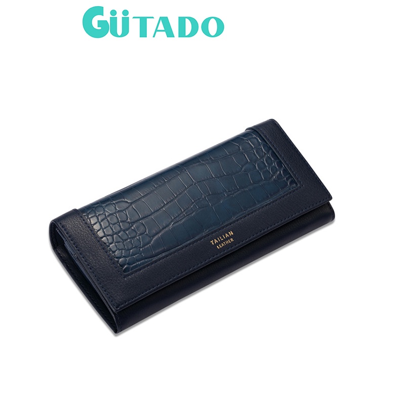 Ví Nữ Dài Cầm Tay PERFECT FOR YOU Da Vân Cá Sấu Thời Trang Nhiều Ngăn Đựng Tiền Điện Thoại Giá Rẻ TL26 - GUTADO