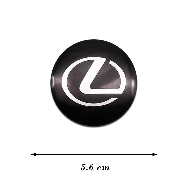 Set 4 Miếng Dán Logo 56mm Trang Trí Cho Xe Ô Tô Lexus Is250 Is350 Nx200T Rx300