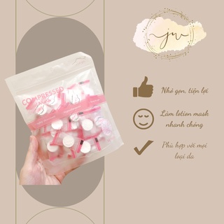 Mặt nạ nén miniso nhật bản, compressed facial mask jieya