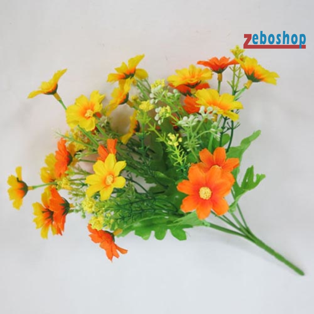 1 Bó 28 Hoa Cúc Nhân Tạo Dễ Thương Trang Trí Nhà Cửa / Tiệc Cưới
