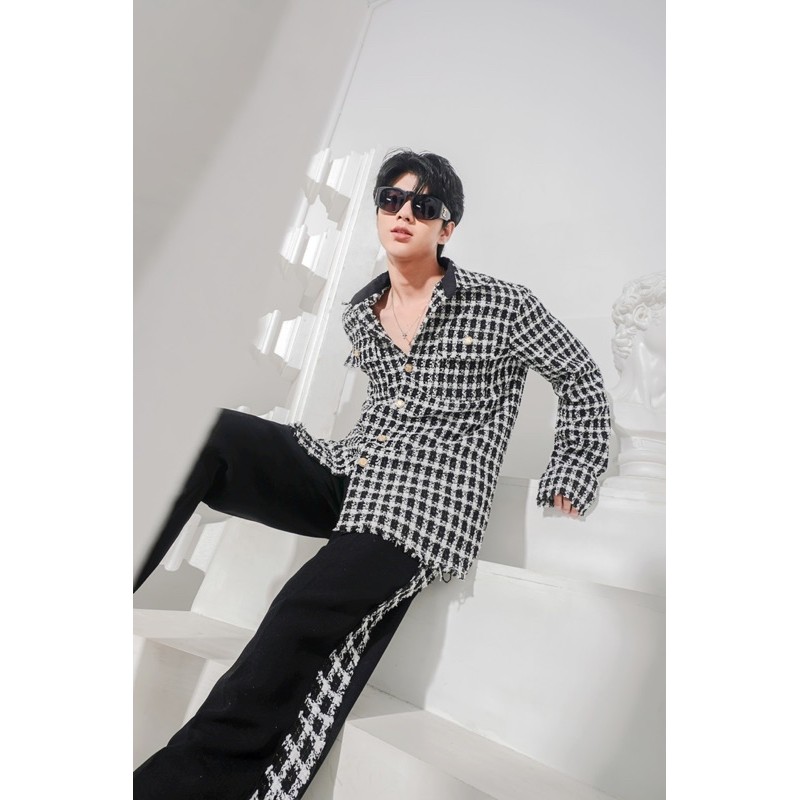 QUẦN LINE PHỐI TWEED “GENTLE”