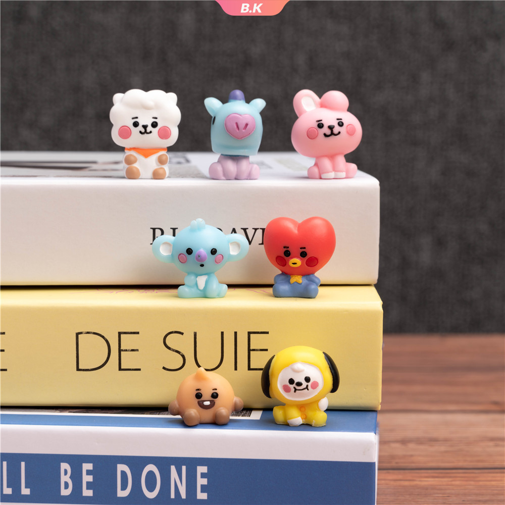 BTS Bangtan Boys BT21 BABY Series Doll RJ CHIMMY COOKY SHOOKY MANG KOYA TATA Official Same Cute Doll Decoration Resin Toy Gift 【KU2】