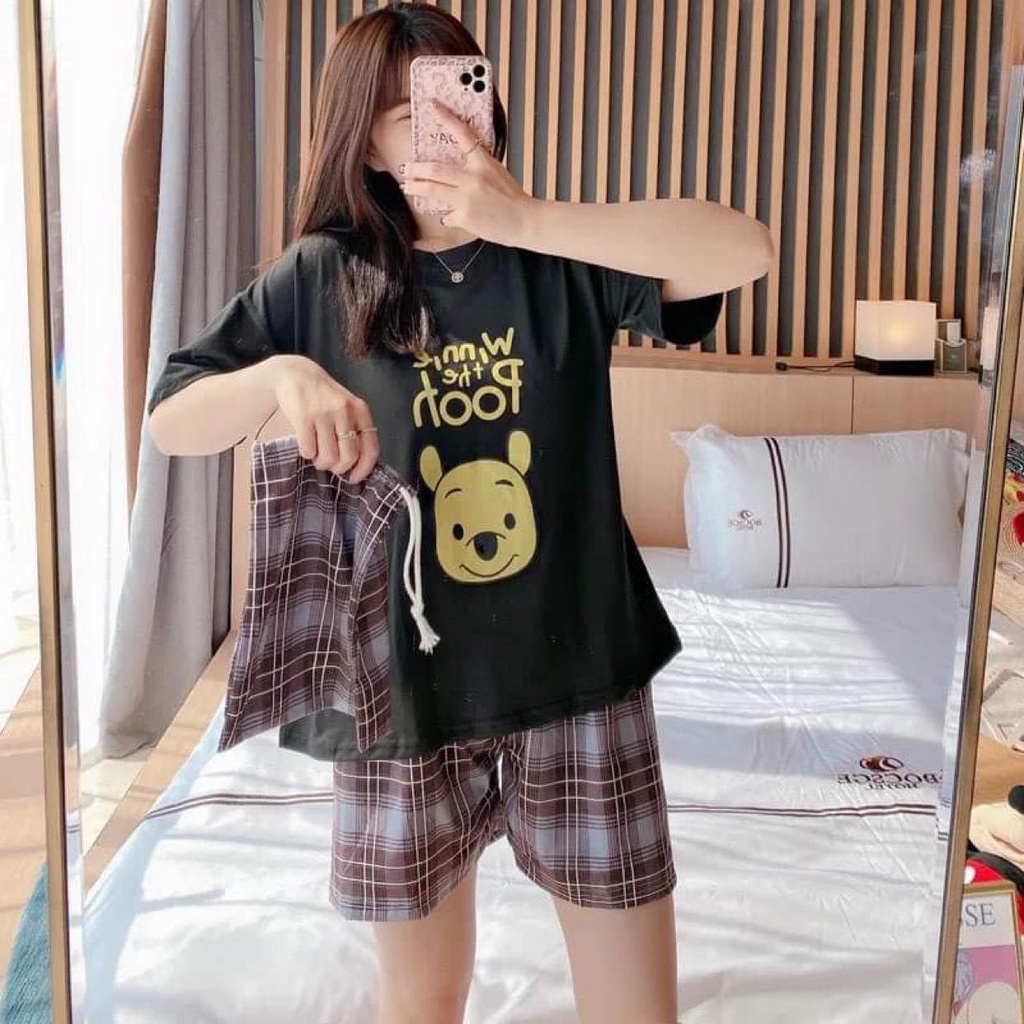 [Sẵn] Đồ bộ ngắn,  đồ mặc ở nhà Quảng Châu, pijama thoáng mát, mịn, họa tiết dễ thương | BigBuy360 - bigbuy360.vn