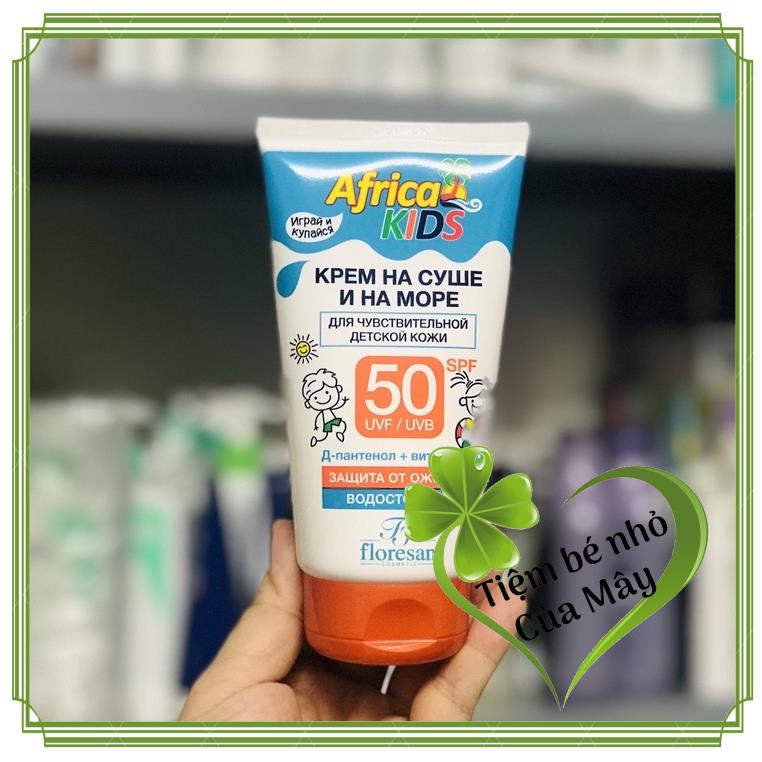 Kem chống nắng SPF 50 Africa Kids dành cho bé và cả gia đình 150ml hàng Nga