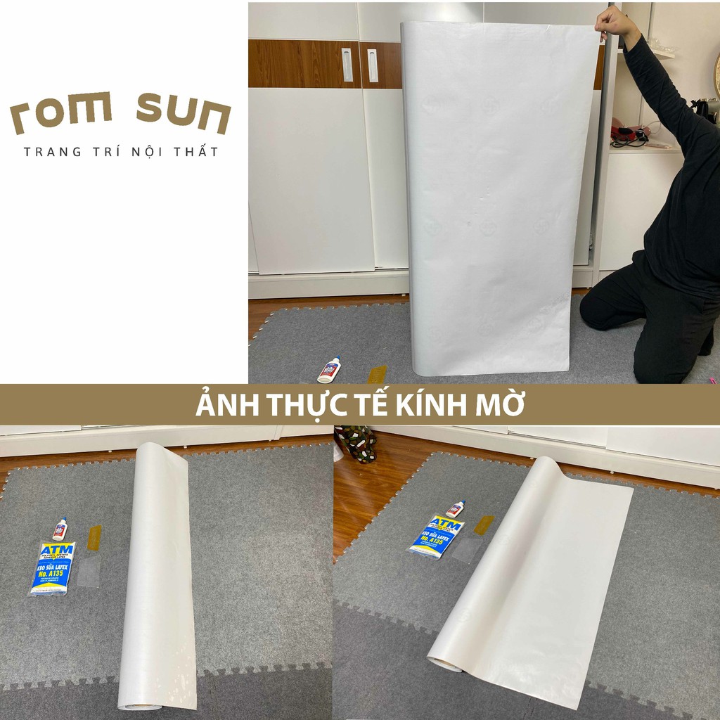 Khổ 120cm | Decal dán kính mờ chống nhìn trộm ,giấy decan dán kính cửa sổ phòng ngủ cát mờ nhám trơn | BigBuy360 - bigbuy360.vn