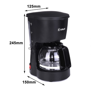 Upgrade DL-KF200 Coffee Machine Home Automatic Drip Coffee Pot Mini Bubble Teapot 600 ML