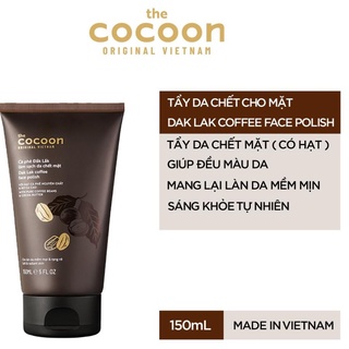 Tẩy da chết mặt chiết xuất cà phê Đắk Lắk Cocoon ( 150mL )