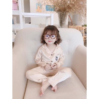 Bộ pizama lụa cao cấp cho bé