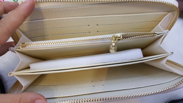 Ví hoa nâu kéo khóa size 20 fullbox | BigBuy360 - bigbuy360.vn