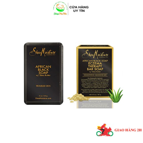 Xà phòng đen châu phi Shea Moisture African Black Soap.