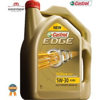 Dầu động cơ công nghệ tổng hợp toàn phần  CASTROL EDGE 5W-30 A3/B4 (5 lít)