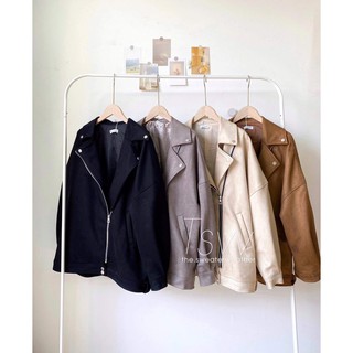 [Dts123] Áo khoác Biker Jacket da lộn TSW