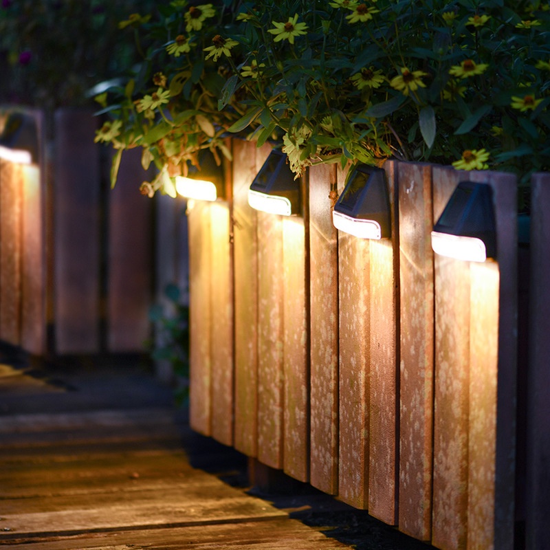 Đèn LED Năng Lượng Mặt Trời Chống Thấm Nước Cảm Biến Gắn Tường Trang Trí Sân Vườn