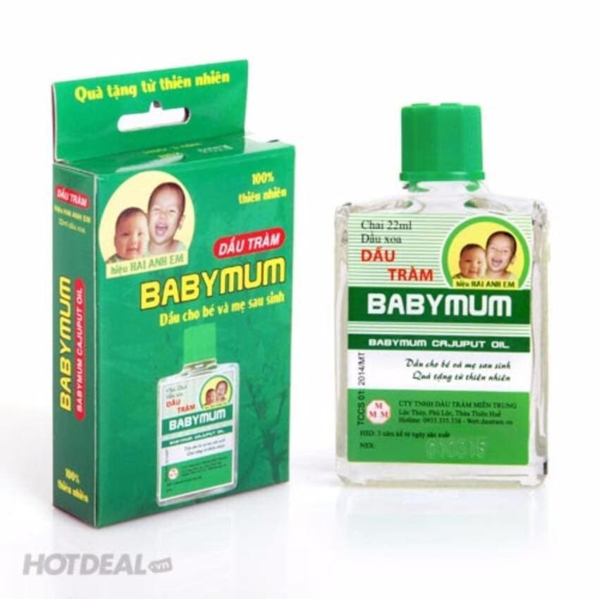 Dầu Tràm BabyMum Dầu Cho Bé Và Mẹ Sau Sinh chai 22ml