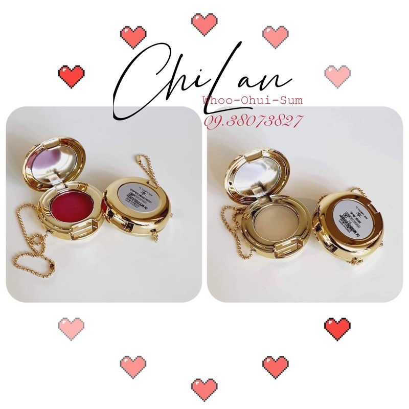 Son Dưỡng Môi Whoo Mini Móc Khoá Không Màu Và Hồng Rose