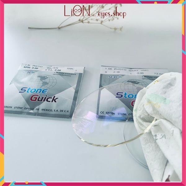 Tròng kính đổi màu chiết suất 1.56, chống UV 400, chống chói